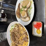 Teuchi Ramen Shouryuu - 月刊にいがたコラボ限定メニュー　冷やしタンタン 肉バトル（大盛無料サービス）／1550円