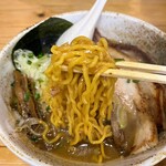 Ramen Yu Duki - 麺のアップ