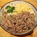 Wabisutoro Saku - メガ肉うどん（肉二倍）（冷）（麺大盛り）