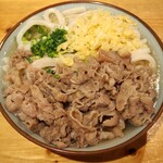 和びすとろ SAKU - メガ肉うどん（肉二倍）（冷）（麺大盛り）