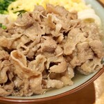 Wabisutoro Saku - メガ肉うどん（肉二倍）（冷）（麺大盛り）