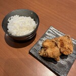 楽食酒 礎 - 鶏の唐揚げ＋ライスセット　¥300
