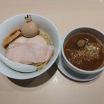 Raxamen Hayashida - 味玉濃厚海老つけ麺（1080円）