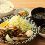 ★Grilled beef belly set meal