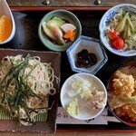 徳治家 - 料理写真:'23/10/07 とり天丼セット（税込990円）