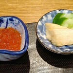 もちづき - いくら、香の物