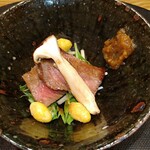 もちづき - 宮崎牛リブロース、焼き松茸