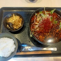 中国料理verite - 四川坦々麺セット 小鉢 小ごはん 1100円