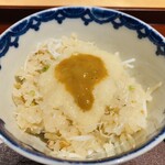 馳走 啐啄一十  - 【写真㉒】渡り蟹(山口県産)と海鼠腸(山口県)のとろろご飯