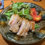 achikokookinawaryourishunnosakanabishu - アグー豚の上ロース　ステーキ