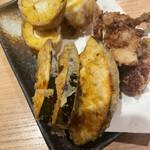 Tempura To Nihonshu Asu Gen - かぼちゃ、とうもろこし、とり天