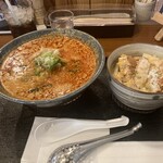 Izakaya Hide - 坦々麺とミニかつ丼