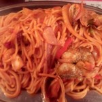 ナポリ夢の街 - ナポリ夢の街　魚貝たっぷりナポリタン（超盛）