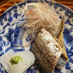 割烹 市川 - 秋刀魚と烏賊のお造り