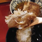 郷土料理 こふじ - 余ったご飯にかすべを乗せて！