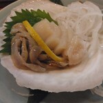 郷土料理 こふじ - 帆立のお刺身880円から