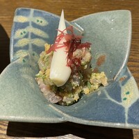 季節料理　根本 - 鯵のなめろう