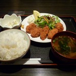 四万十 - ランチ　牡蠣フライ（750円）