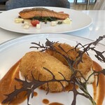 Brasserie & Cafe Le Sud - メイン　クリームコロッケとサーモンのムニエル