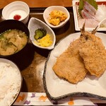 てら田 - いわしフライ定食＝800円