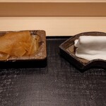 くろ﨑 - ガリ、指拭き