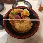 Supu Kare Okushiba Shouten - 鶏あえず足カリー_1480円　丼の直径21.5cm