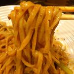175°DENO担担麺 - 【2013年10月】担担麺（汁無）すごく痺れるの麺アップ。