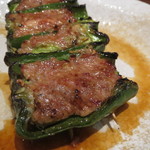 鳥茂 - ピーマンの肉詰め