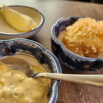 とんかつ 王龍 - ホタテフライ