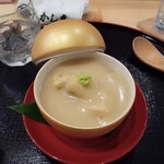 Ryouriyakashimori - 海老芋とアナゴの白汁