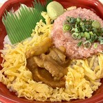 福岡 丼丸 - ウニトロ丼　アップ