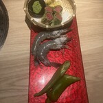 Kuroge Wagyuu Yakiniku Satsuma Ushi Nokura - 海鮮＆野菜、天ぷら