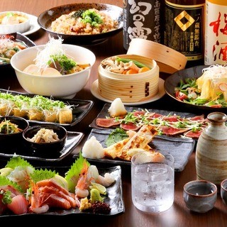 Recommended by the head chef! 10 dishes & 2 hours all-you-can-drink 6,800 yen course