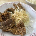 来来亭 - 牛レバ唐揚げ（定食）うーむ…