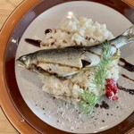 Fortune comes in at the merry gate - 鮎のチーズリゾット