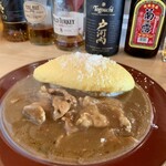 Fortune comes in at the merry gate - 結旨豚のカレーオムレツのせ