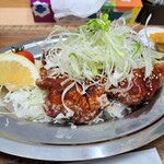 麺飯酒家 サイトウキッチン - ヤンニョム定食(900円)　ヤンニョムチキン