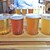 沼垂ビアパブ - ドリンク写真:クラフトビール飲み比べ４グラス