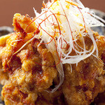 KAZUMA - 若鶏の唐揚げ　葱ソース