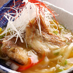 KAZUMA - 旬の魚介と一緒に旬の野菜を味わえる和馬ならではの発想で仕上げた逸品♪