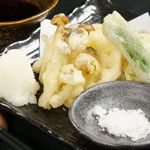 KAZUMA - 旬の野菜の天婦羅盛合せ