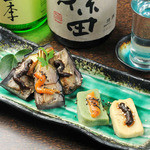 KAZUMA - 生麩と茄子と豆腐の揚げ出し
