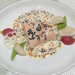 西洋風料理 熱海 KOUWA - サーモンのシャンパンソース