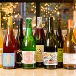 We offer a variety of natural wines.