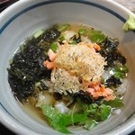 Mei - お茶漬　鮭と揚たたみ鰯