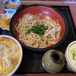 都庵 - 料理写真:ミニヒレかつ丼セット　ニラのせ