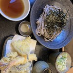 蕎麦と天ぷら ゆずき - 天ざるそば