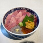 とろろ・海鮮料理 さんすい - 中とろ•うに•いくら丼 @2,530円 