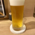 日本酒と寿司  燗太 - 生ビール