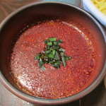 山嵐 - つけ麺・赤　（つけダレアップ）
